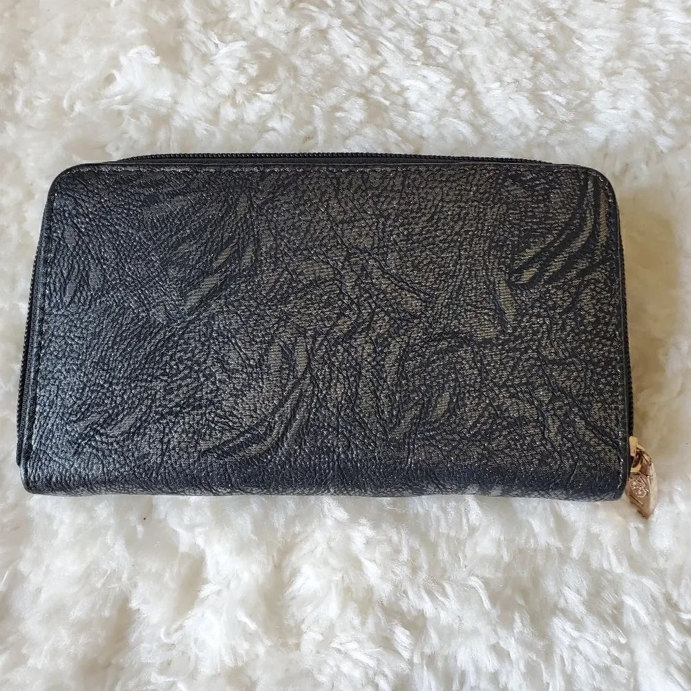 Women's Vegan Leather Embellished Black‎